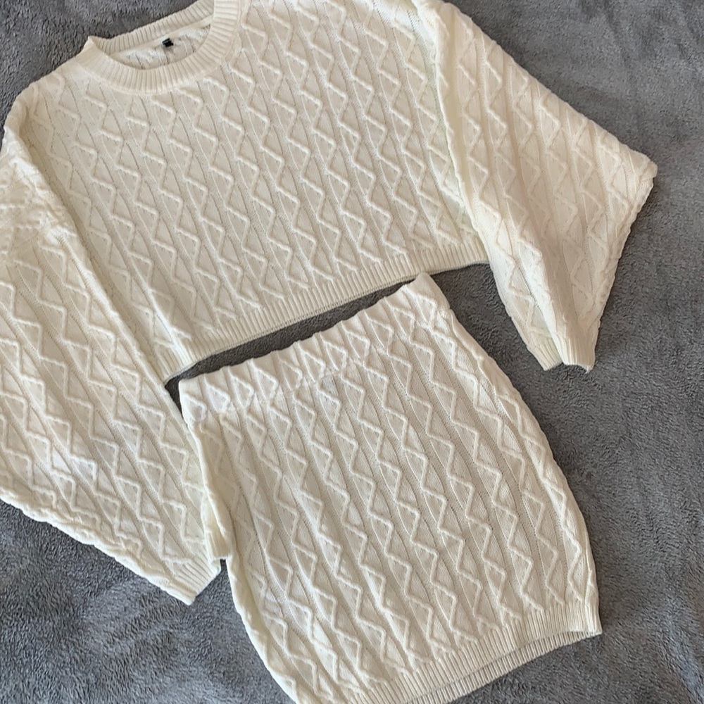 Shein Two-Piece Sweater and Skirt